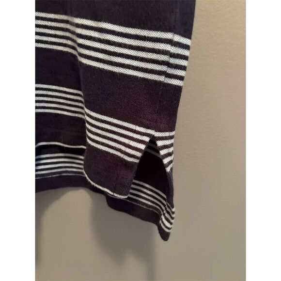 Polo Ralph Lauren Men's Large Blue Striped Short Sleeve Polo Shirt - Picture 3 of 11